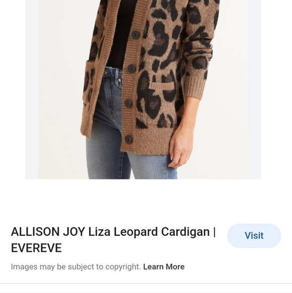 Allison joy leopard cardigan from everev - Picture 2 of 2